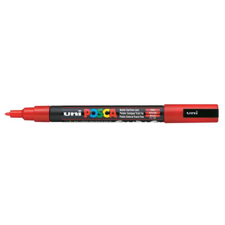 Маркер UNI Posca, 0.9-1.3мм, Червоний (PC-3M.Red)