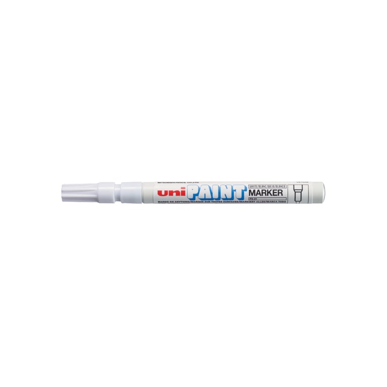 Маркер UNI Paint 0,8-1,2 мм, білий (PX-21.White)