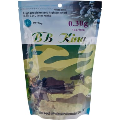 Страйкбольні кульки BB King Normal 6мм 0,30г 1кг/уп (1401.00.04) - фото 1