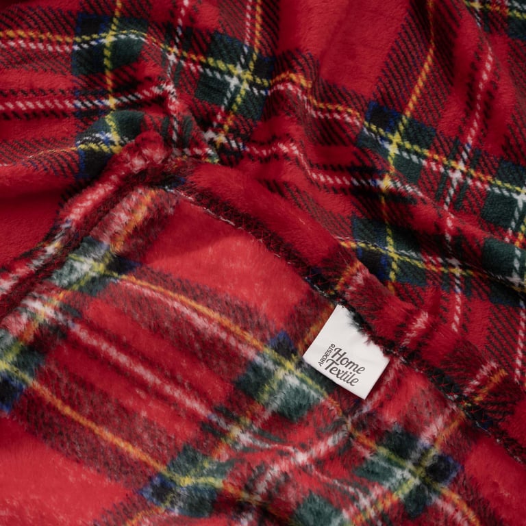 Плед Ardesto Christmas Flannel 160х200см, 100% поліестер, клітинка, червоний (ART0133PB) - фото 4