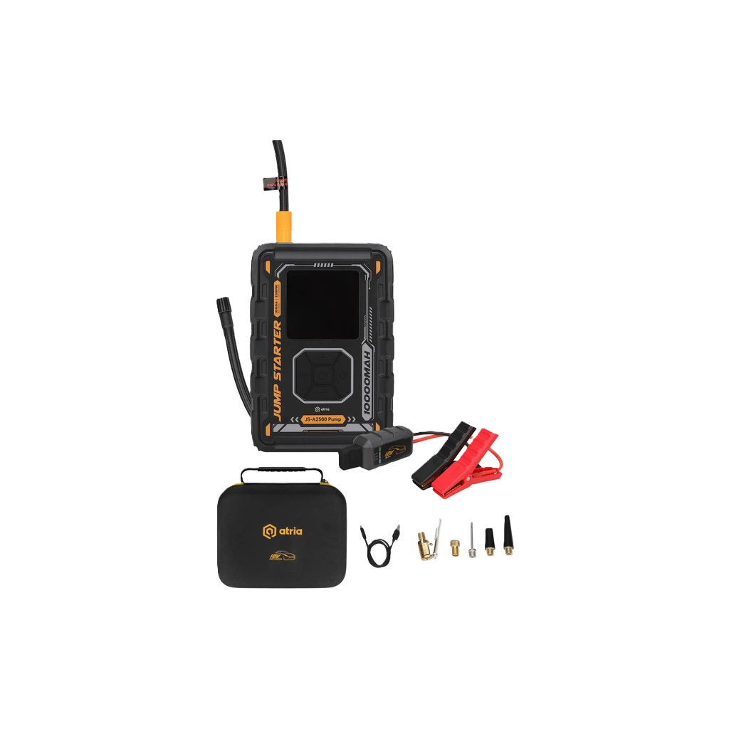 Пуско зарядний пристрій Atria 8000mAh 1000A QC18W Pump LED ліхтар (JS-A2500 Pump) - фото 5 Пуско зарядний пристрій Atria 8000mAh 1000A QC18W Pump LED ліхтар (JS-A2500 Pump) - фото 5