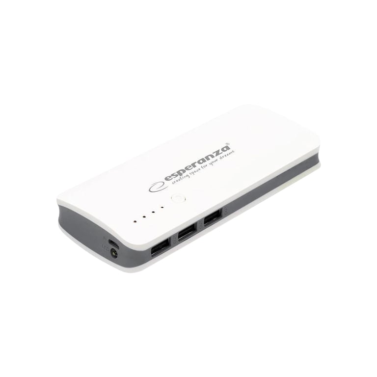 Батарея універсальна Esperanza 8000mAh input/Micro-USB, output/3*USB, White/Grey (EMP106WE) - фото 1
