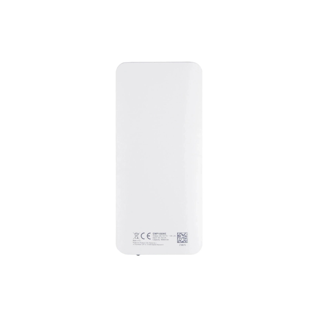 Батарея універсальна Esperanza 8000mAh input/Micro-USB, output/3*USB, White/Grey (EMP106WE) - фото 3 Батарея універсальна Esperanza 8000mAh input/Micro-USB, output/3*USB, White/Grey (EMP106WE) - фото 3