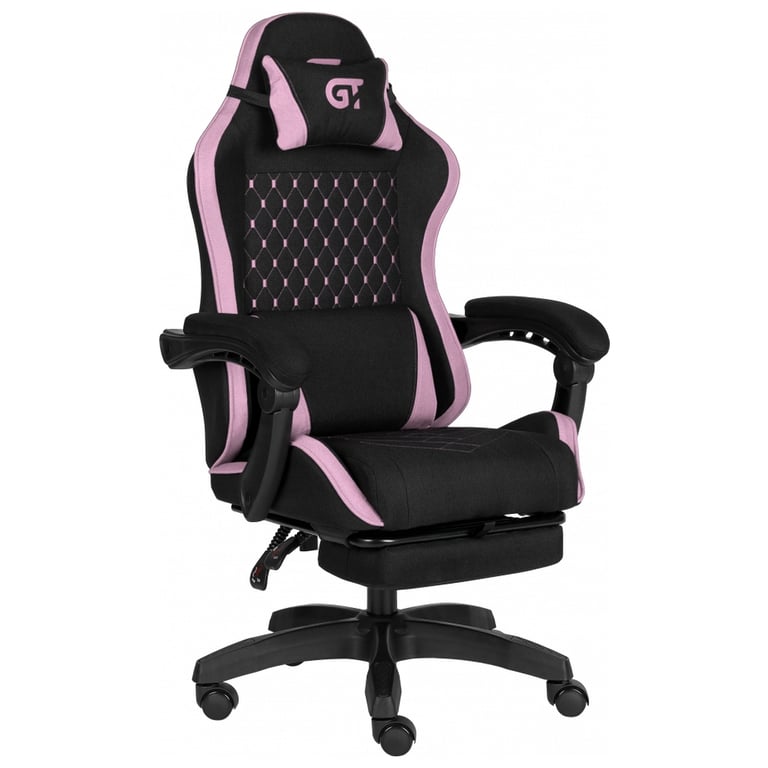 Крісло ігрове GT Racer X-2339 Black/Pink (X-2339 Fabric Black/Pink) - фото 2
