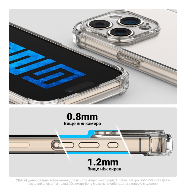 Чохол до мобільного телефона Armorstandart Air Force Motorola G86 Power 5G Camera cover Clear (ARM86591) - фото 3