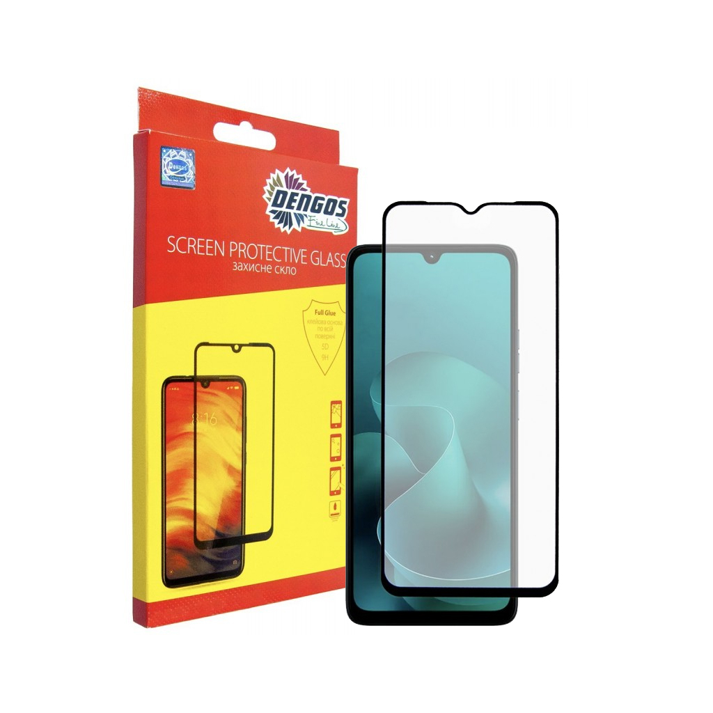 Скло захисне Dengos Full Glue Motorola G06 Black (TGFG-420) Скло захисне Dengos Full Glue Motorola G06 Black (TGFG-420)