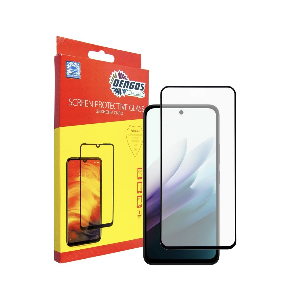 Скло захисне Dengos Full Glue Xiaomi Redmi 15 Black (TGFG-416) - фото 1