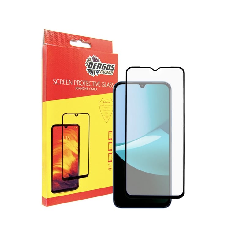 Скло захисне Dengos Full Glue Xiaomi Redmi 15C Black (TGFG-414) - фото 1