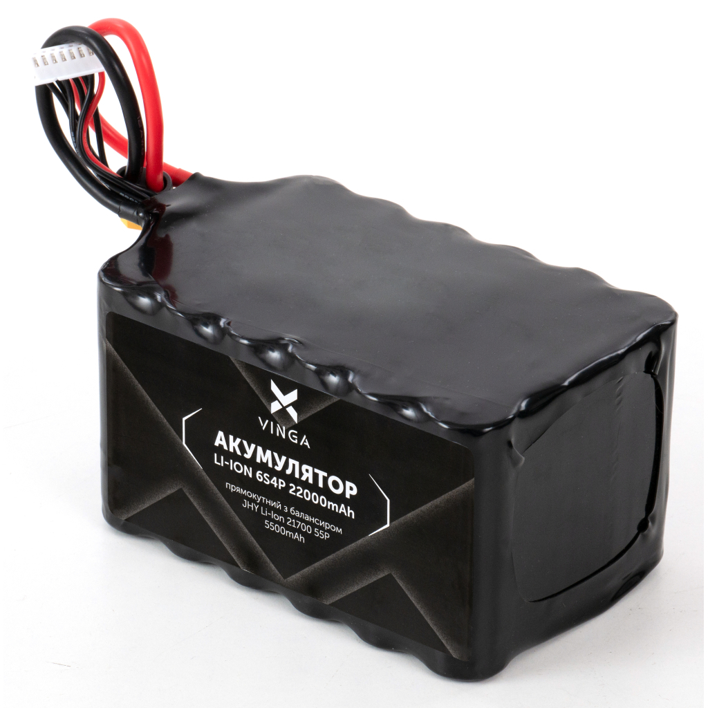 Акумуляторний блок Vinga Li-Ion 6S4P 22000mAh з балансувальним дротом (V6S4P-22000MAH) - фото 2 Акумуляторний блок Vinga Li-Ion 6S4P 22000mAh з балансувальним дротом (V6S4P-22000MAH) - фото 2