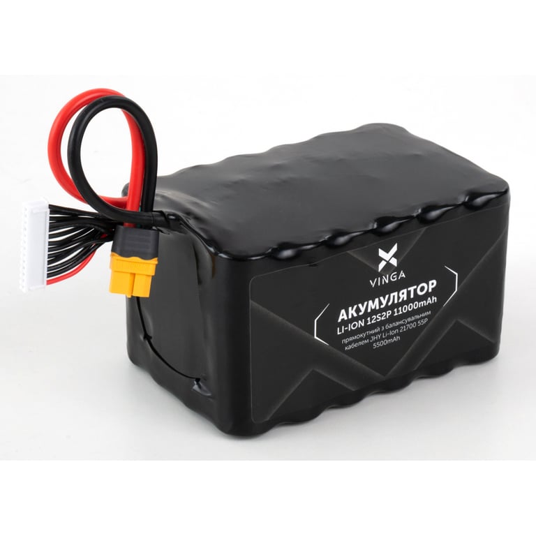 Акумуляторний блок Vinga Li-Ion 12S2P 11000mAh з балансувальним дротом (V12S2P-22000MAH) - фото 2