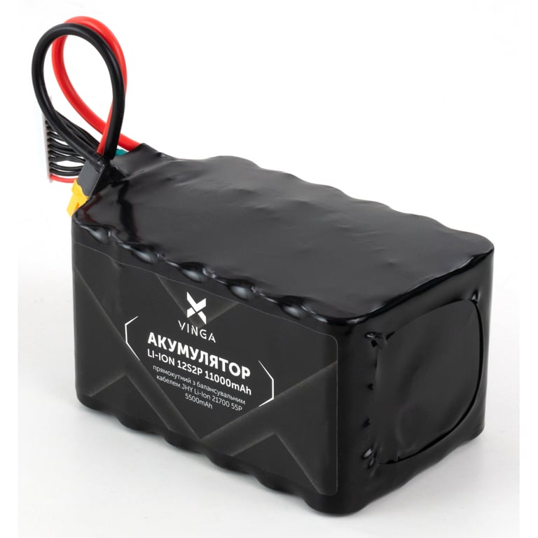 Акумуляторний блок Vinga Li-Ion 12S2P 11000mAh з балансувальним дротом (V12S2P-22000MAH) - фото 3