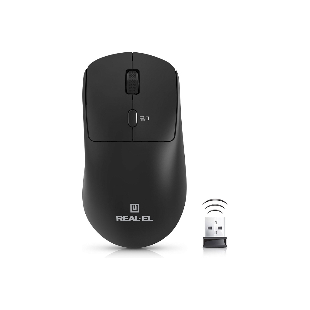 Мишка REAL-EL RM-317W Wireless Black (EL123200052)