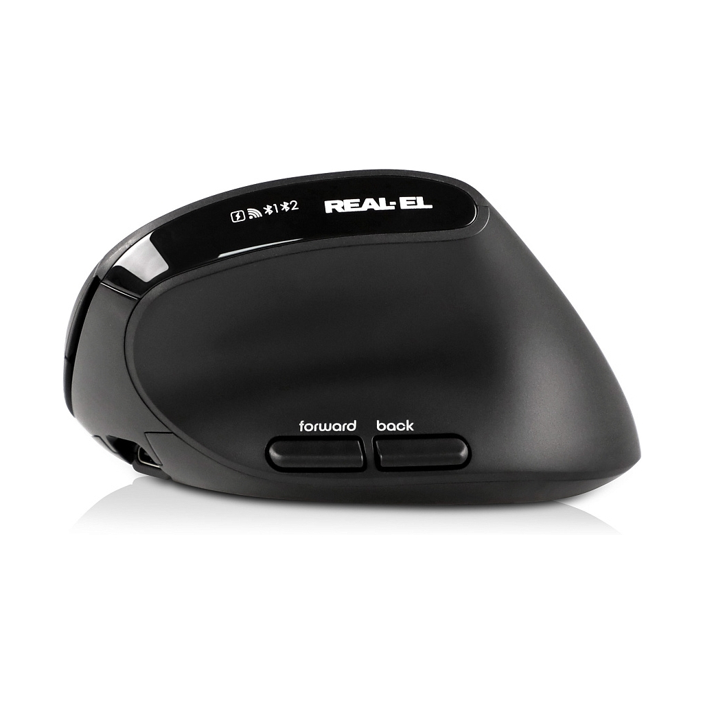 Мишка REAL-EL RM-490W Wireless/Bluetooth Black (EL123200058) - фото 6 Мишка REAL-EL RM-490W Wireless/Bluetooth Black (EL123200058) - фото 6