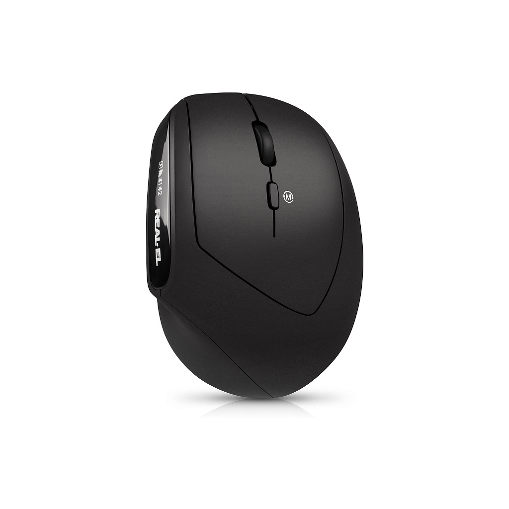 Мишка REAL-EL RM-490W Wireless/Bluetooth Black (EL123200058) - фото 7 Мишка REAL-EL RM-490W Wireless/Bluetooth Black (EL123200058) - фото 7