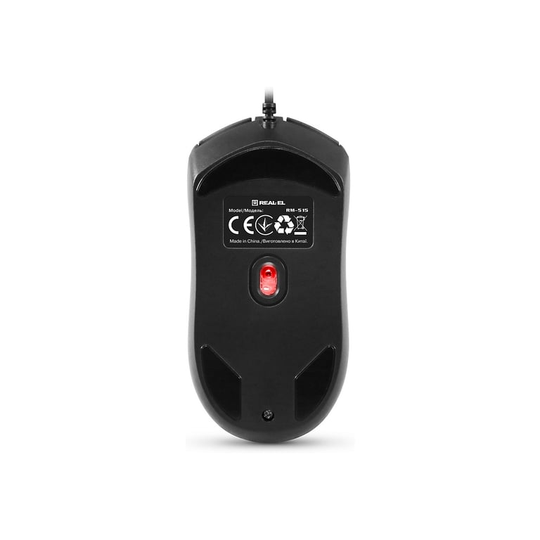 Мишка REAL-EL RM-515 USB Black (EL123200059) - фото 8