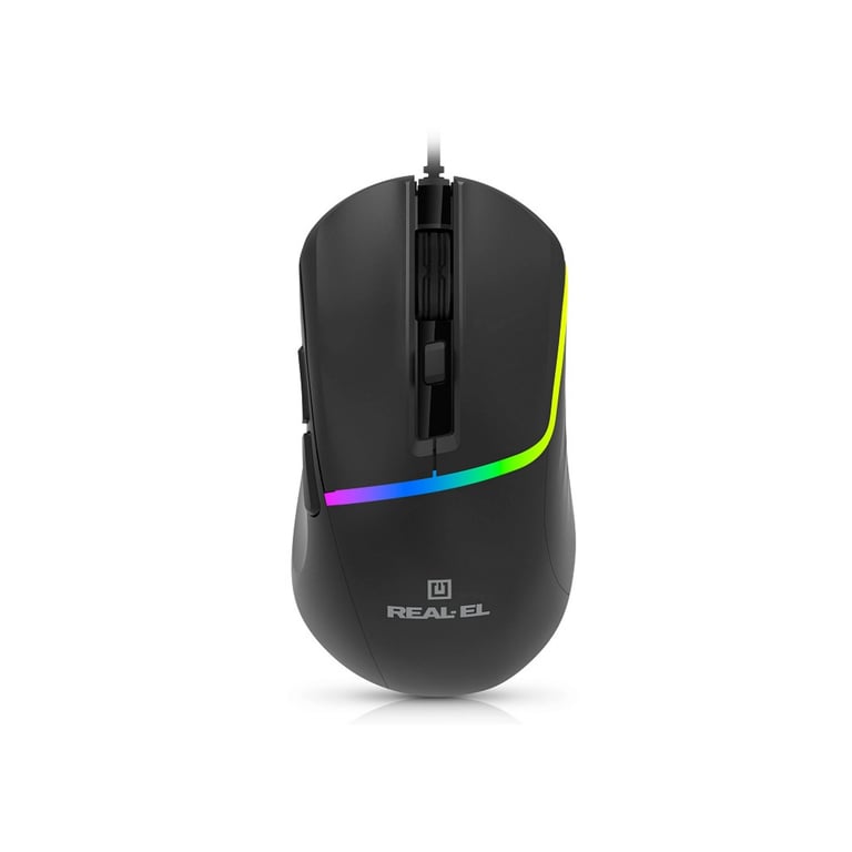 Мишка REAL-EL RM-530 USB Black (EL123200053) - фото 1