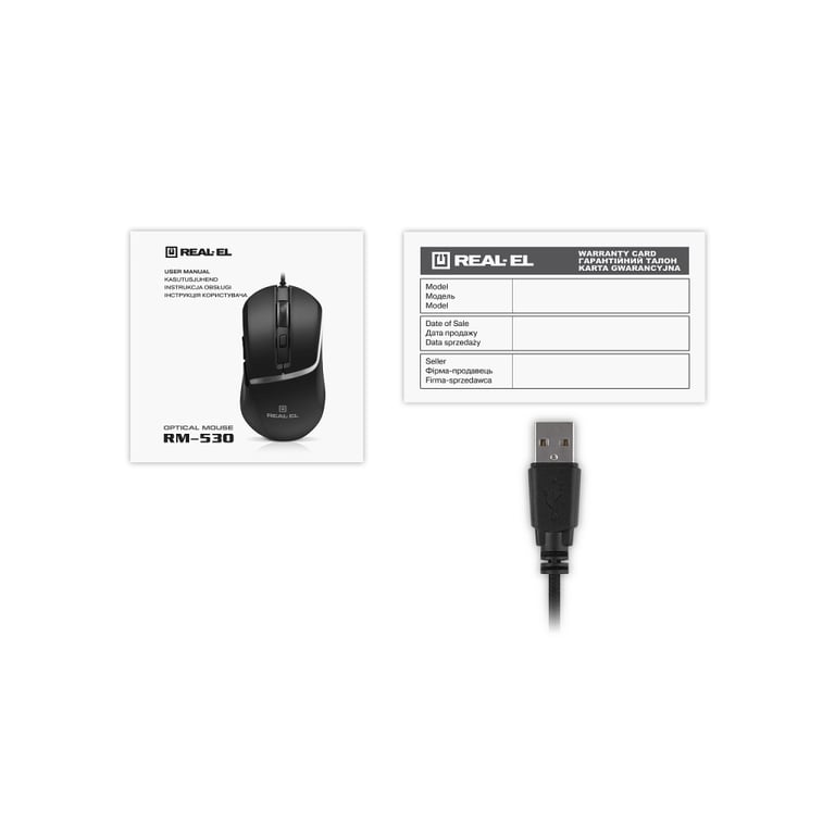 Мишка REAL-EL RM-530 USB Black (EL123200053) - фото 12