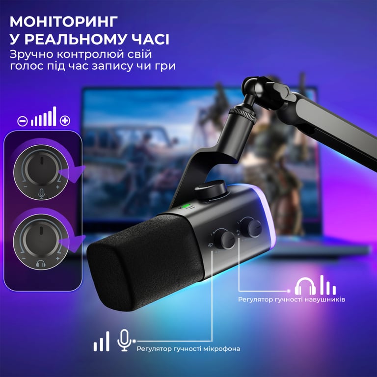 Мікрофон Fifine AM9 USB Black (AM9) - фото 11