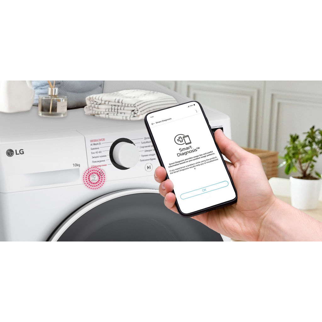 Пральна машина LG F4Y5RS0W - фото 3 Пральна машина LG F4Y5RS0W - фото 3