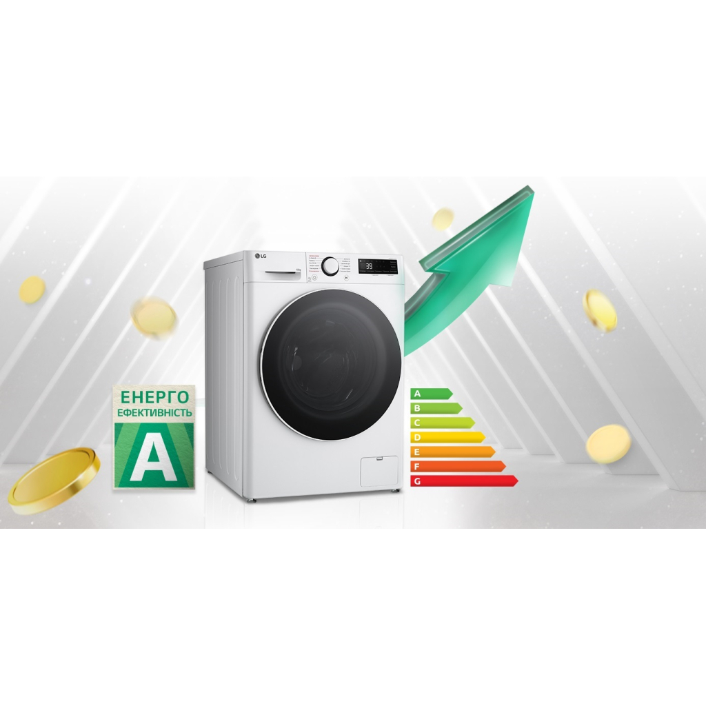 Пральна машина LG F4Y5RS0W - фото 5 Пральна машина LG F4Y5RS0W - фото 5