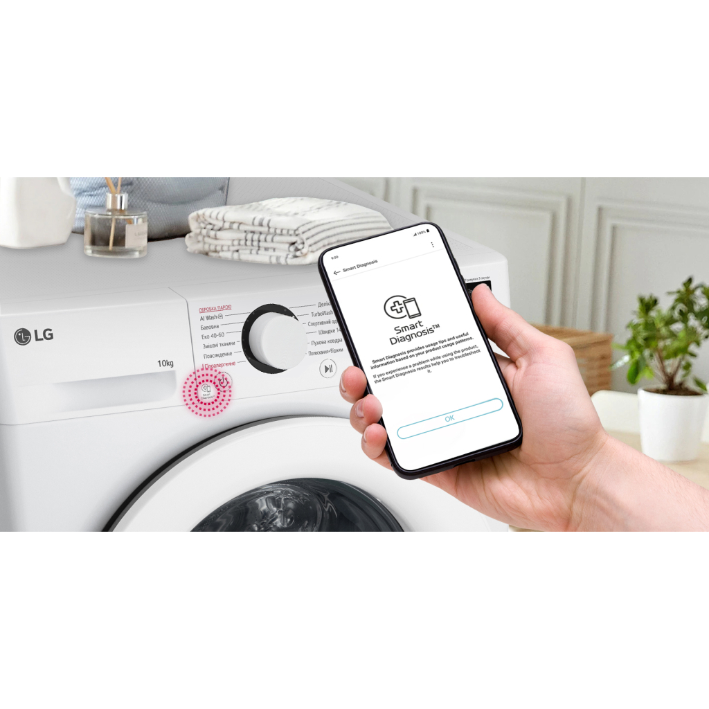 Пральна машина LG F4Y5RS3W - фото 3 Пральна машина LG F4Y5RS3W - фото 3