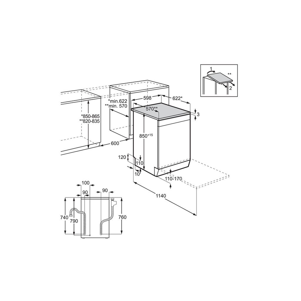 Посудомийна машина Electrolux ESA47210SW - фото 8 Посудомийна машина Electrolux ESA47210SW - фото 8