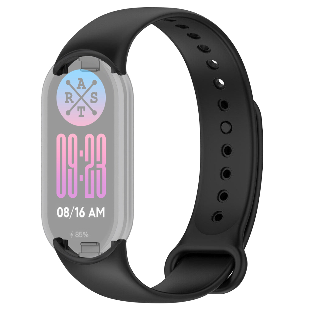 Ремінець до фітнес браслета Armorstandart для Xiaomi Smart Band 10/9/8 Black (ARM86906) - фото 1
