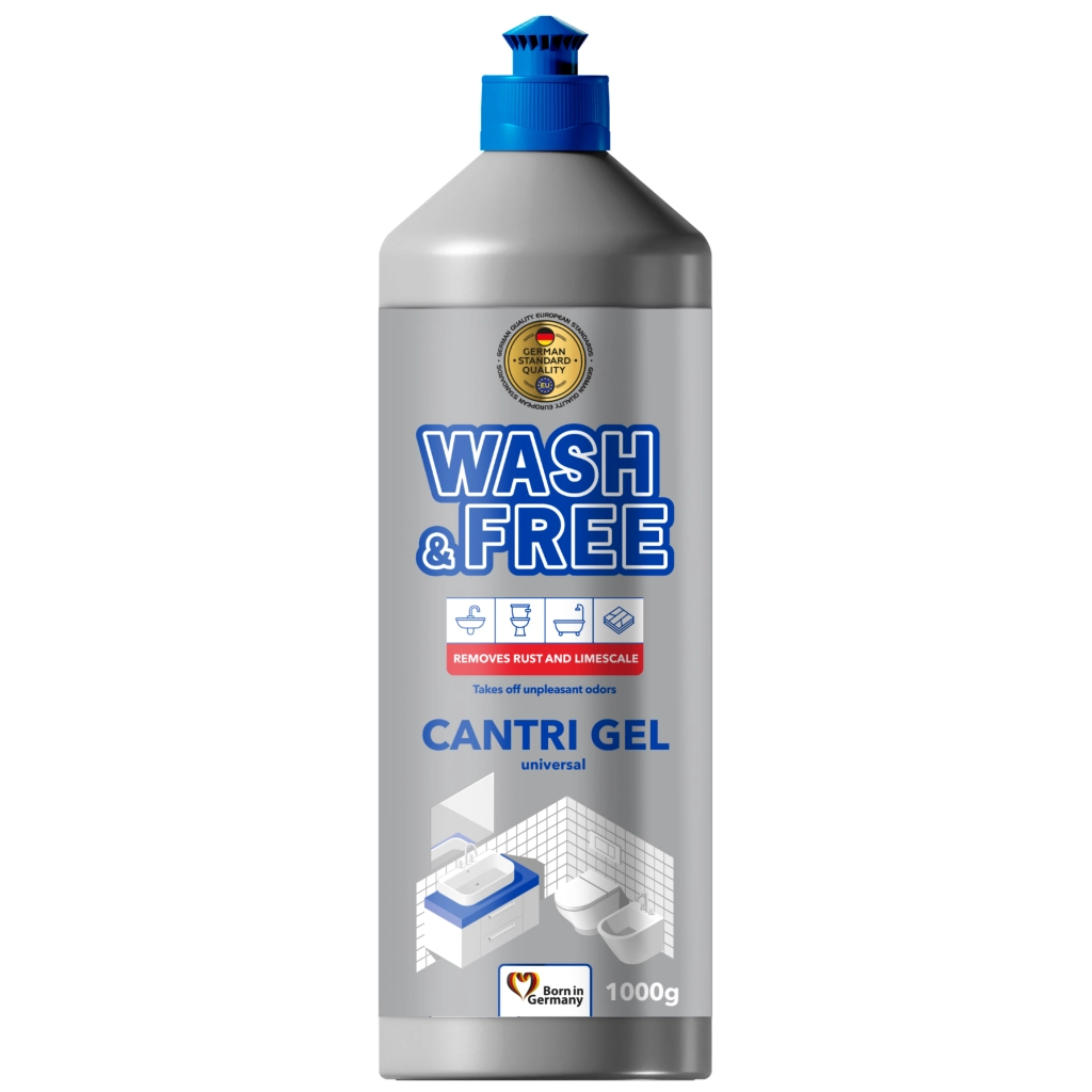 Рідина для чищення ванн Wash&Free Cantri Gel Universal 1 кг (4823128001546)