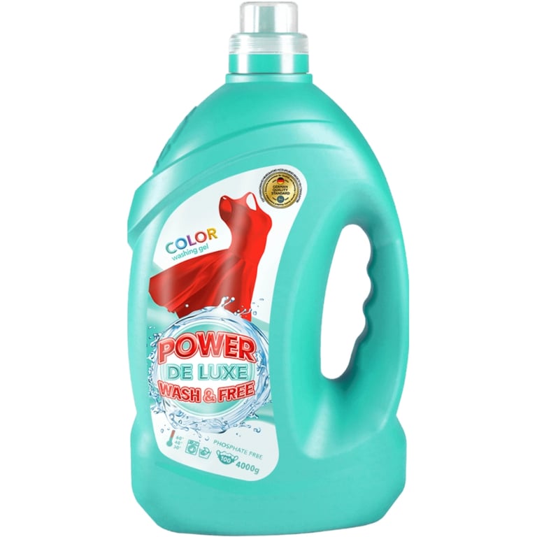 Гель для прання Power De Luxe Для кольорових речей 4 кг (4823128001966)