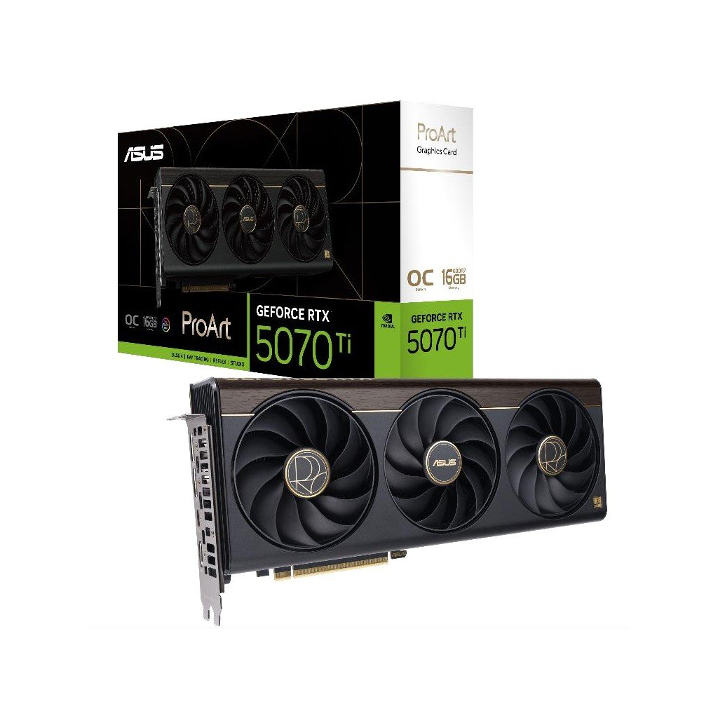 Відеокарта ASUS GeForce RTX5070 Ti 16GB PROART OC (PROART-RTX5070TI-O16G) Відеокарта ASUS GeForce RTX5070 Ti 16GB PROART OC (PROART-RTX5070TI-O16G)