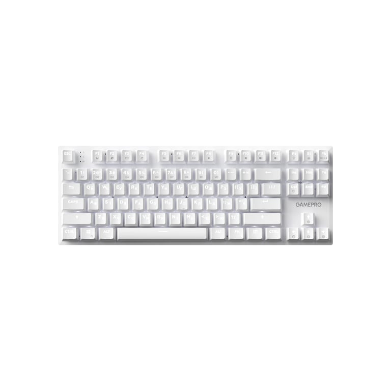 Клавіатура GamePro Genesis Joker MK124W Outemu Red Switch USB UA White (MK124W) - фото 1
