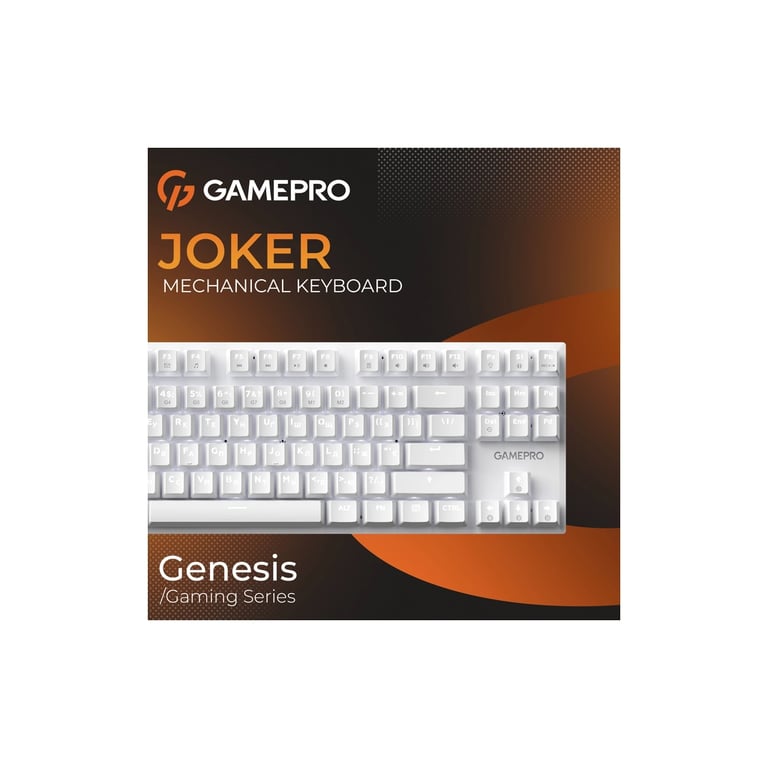 Клавіатура GamePro Genesis Joker MK124W Outemu Red Switch USB UA White (MK124W) - фото 9