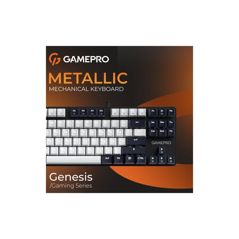 Клавіатура GamePro Genesis Metallic MK110B Outemu Red Switch USB UA Black (MK110B) - фото 8
