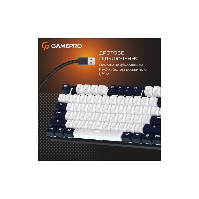 Клавіатура GamePro Genesis Metallic MK110B Outemu Red Switch USB UA Black (MK110B) - фото 9