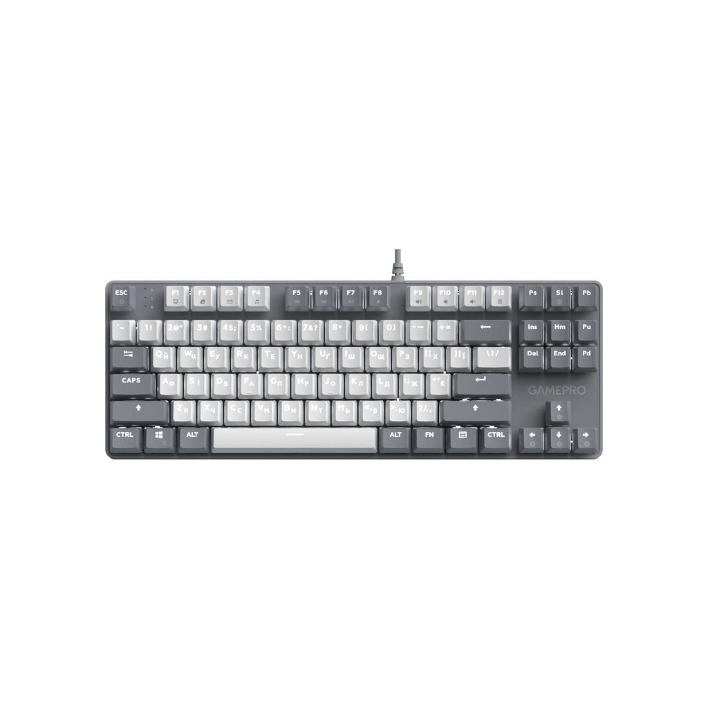 Клавіатура GamePro Genesis Metallic MK110G Outemu Red Switch USB UA Gray (MK110G) - фото 1 Клавіатура GamePro Genesis Metallic MK110G Outemu Red Switch USB UA Gray (MK110G) - фото 1