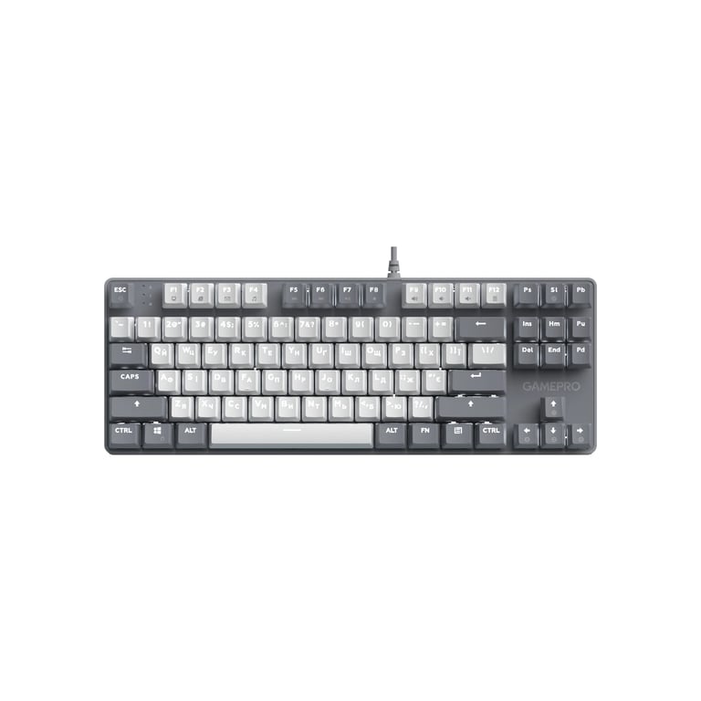Клавіатура GamePro Genesis Metallic MK110G Outemu Red Switch USB UA Gray (MK110G) - фото 1