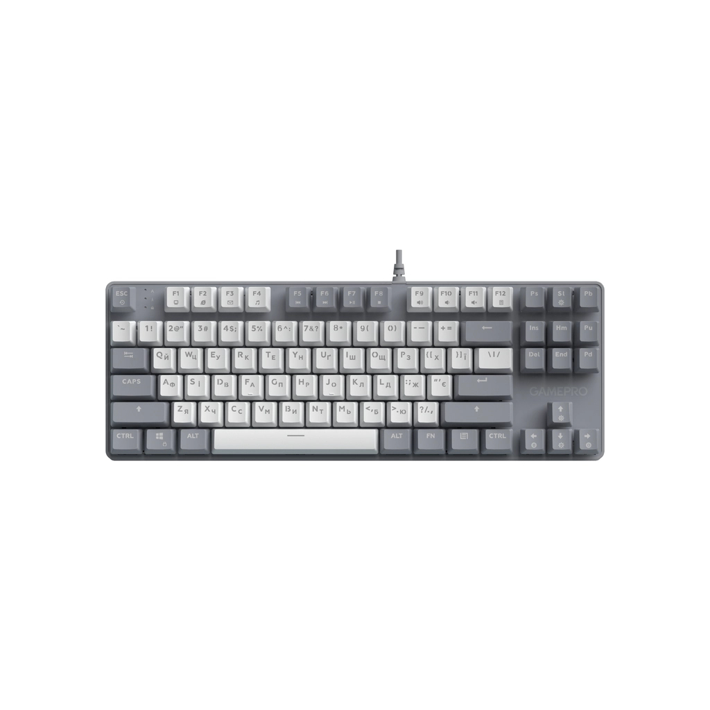 Клавіатура GamePro Genesis Metallic MK110G Outemu Red Switch USB UA Gray (MK110G) - фото 6 Клавіатура GamePro Genesis Metallic MK110G Outemu Red Switch USB UA Gray (MK110G) - фото 6