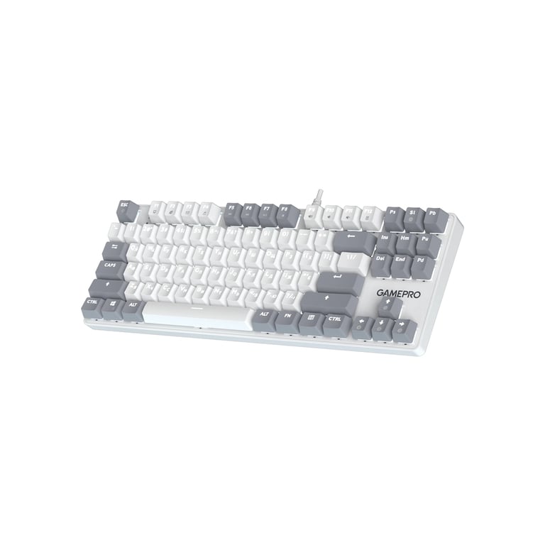 Клавіатура GamePro Genesis Metallic MK110W Outemu Red Switch USB UA White (MK110W) - фото 2