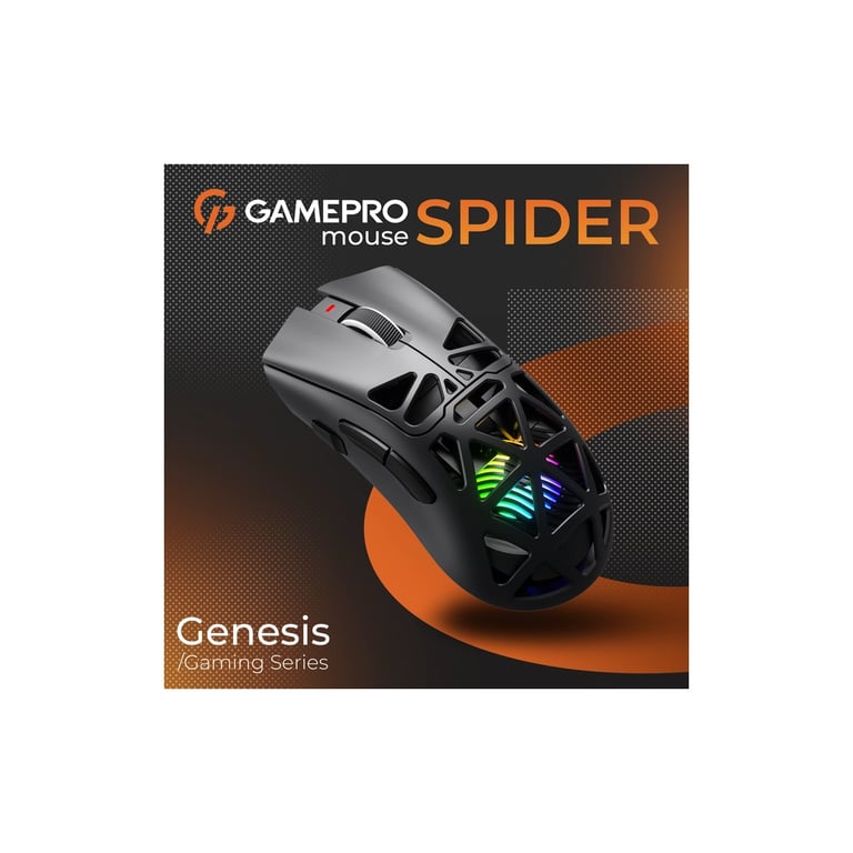 Мишка GamePro Genesis Spider Wireless/Bluetooth/USB Black (GM870B) - фото 4