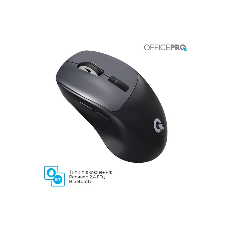Мишка OfficePro M398B Wireless/Bluetooth Black (M398B) - фото 12