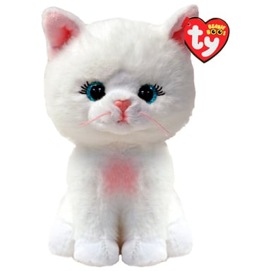 М'яка іграшка Ty Beanie Babies Біла кішка Amelia 15 см (37377) - фото 1