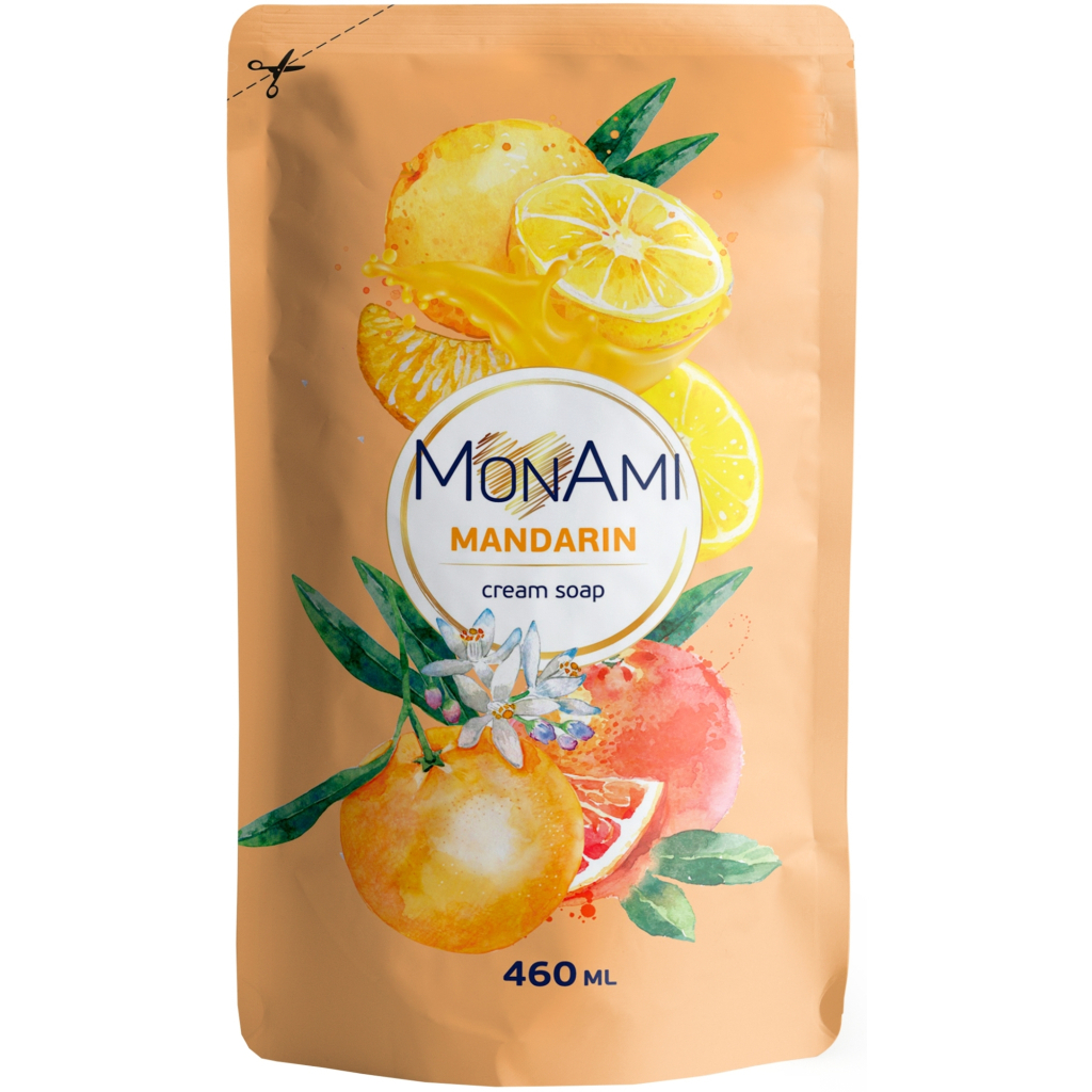 Рідке мило Grand Шарм MonAmi Mandarin Cream Soap 460 мл (4820263230435) - фото 1 Рідке мило Grand Шарм MonAmi Mandarin Cream Soap 460 мл (4820263230435) - фото 1
