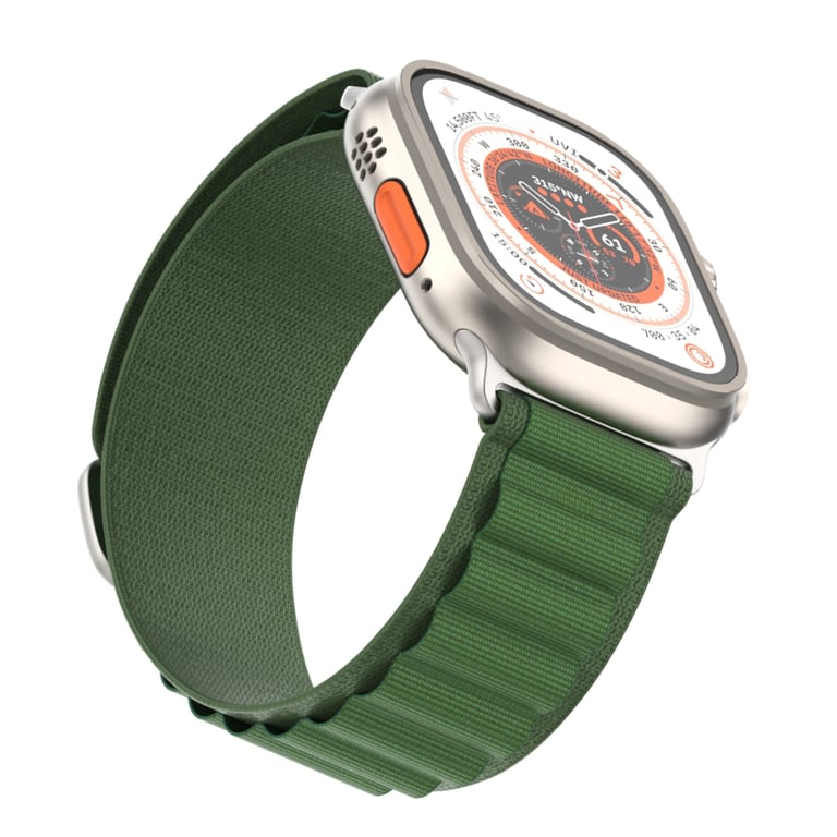 Ремінець до смарт-годинника Armorstandart Alpina Band для Apple Watch 49/46/45/44/42 (Series 1-3) Green (ARM64981) - фото 3