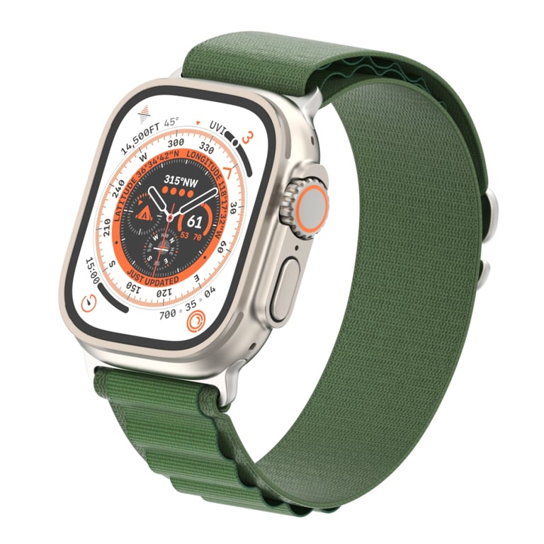 Ремінець до смарт-годинника Armorstandart Alpina Band для Apple Watch 49/46/45/44/42 (Series 1-3) Green (ARM64981) - фото 4