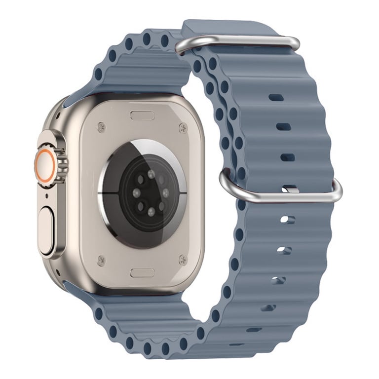 Ремінець до смарт-годинника Armorstandart Ocean Band для Apple Watch 49/46/45/44/42 (Series 1-3) Stone Lotus Blue (ARM74247) - фото 3