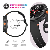Ремінець до смарт-годинника Armorstandart Samsung Galaxy Watch 8 / 8 Classic (20x113 mm) Dark Grey (ARM86861) - фото 6