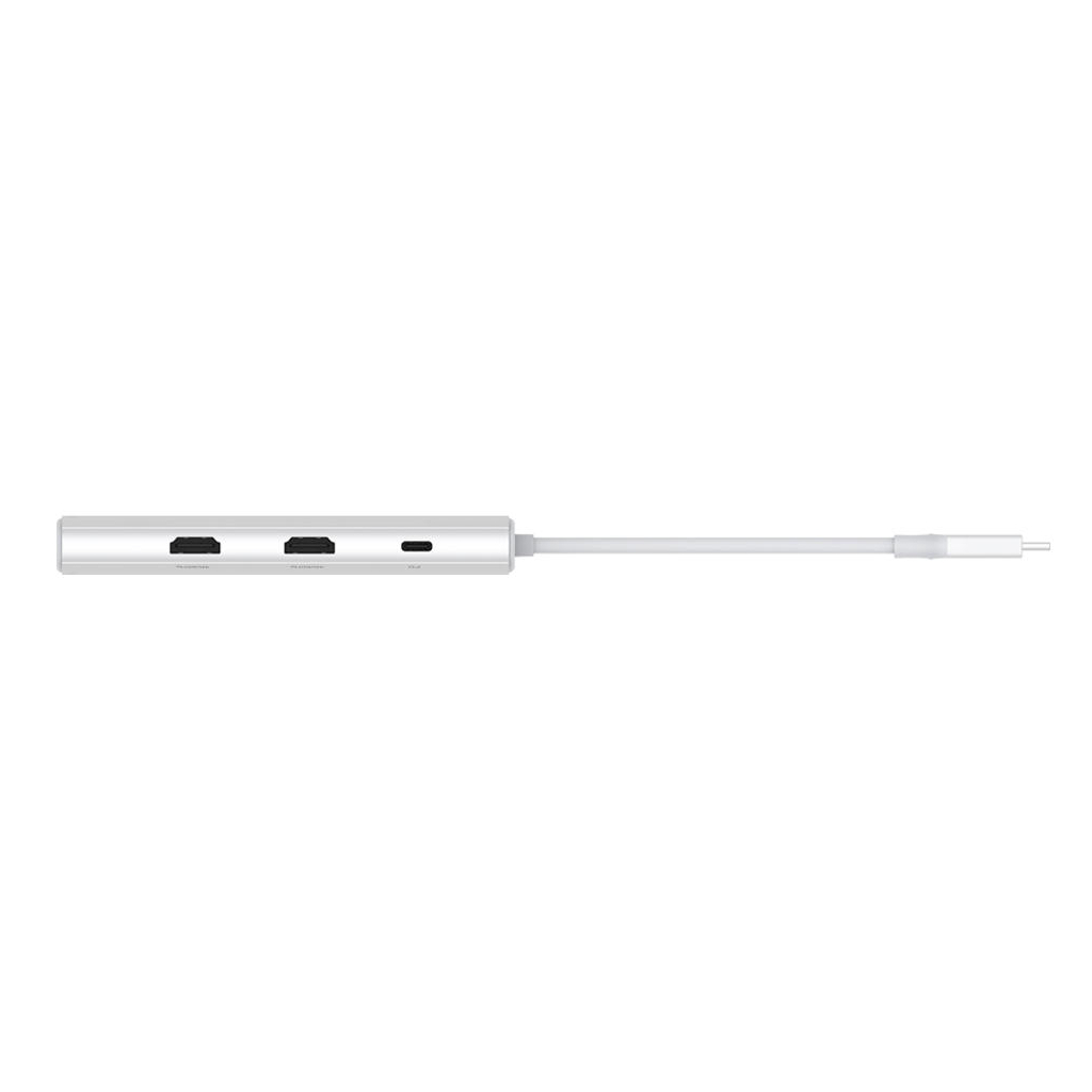 Концентратор D-Link USB-C 10-in-1 2xHDMI + 1xRJ45 1000Mbps + 2xUSB-C + USB 3.1 + USB 3.0 + SD + TF silver (DUP-A01) - фото 8 Концентратор D-Link USB-C 10-in-1 2xHDMI + 1xRJ45 1000Mbps + 2xUSB-C + USB 3.1 + USB 3.0 + SD + TF silver (DUP-A01) - фото 8