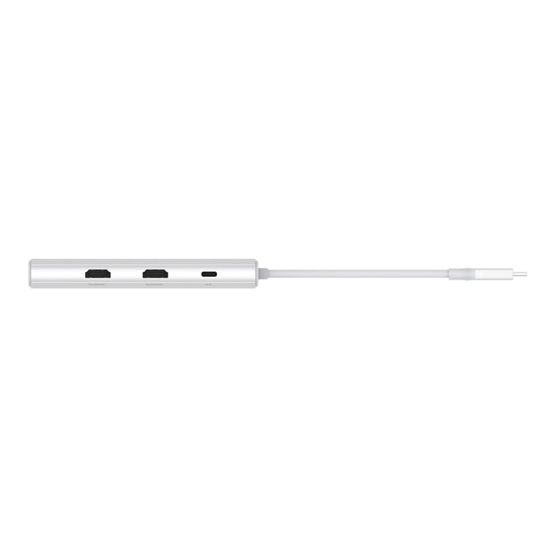 Концентратор D-Link USB-C 10-in-1 2xHDMI + 1xRJ45 1000Mbps + 2xUSB-C + USB 3.1 + USB 3.0 + SD + TF silver (DUP-A01) - фото 8