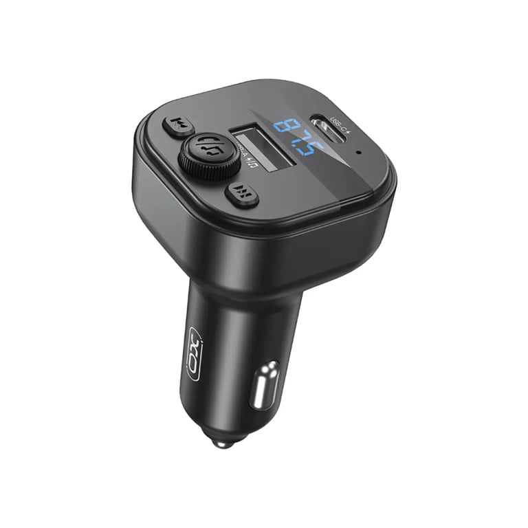 FM модулятор XO BCC18 USB-A OTG/USB-C Black (BCC18.black) - фото 1