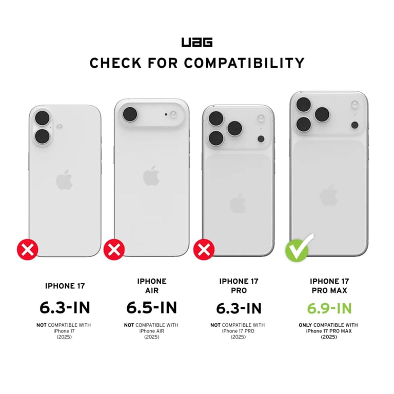 Скло захисне UAG iPhone 17 Pro Max Transparent (14438211VNA) - фото 8